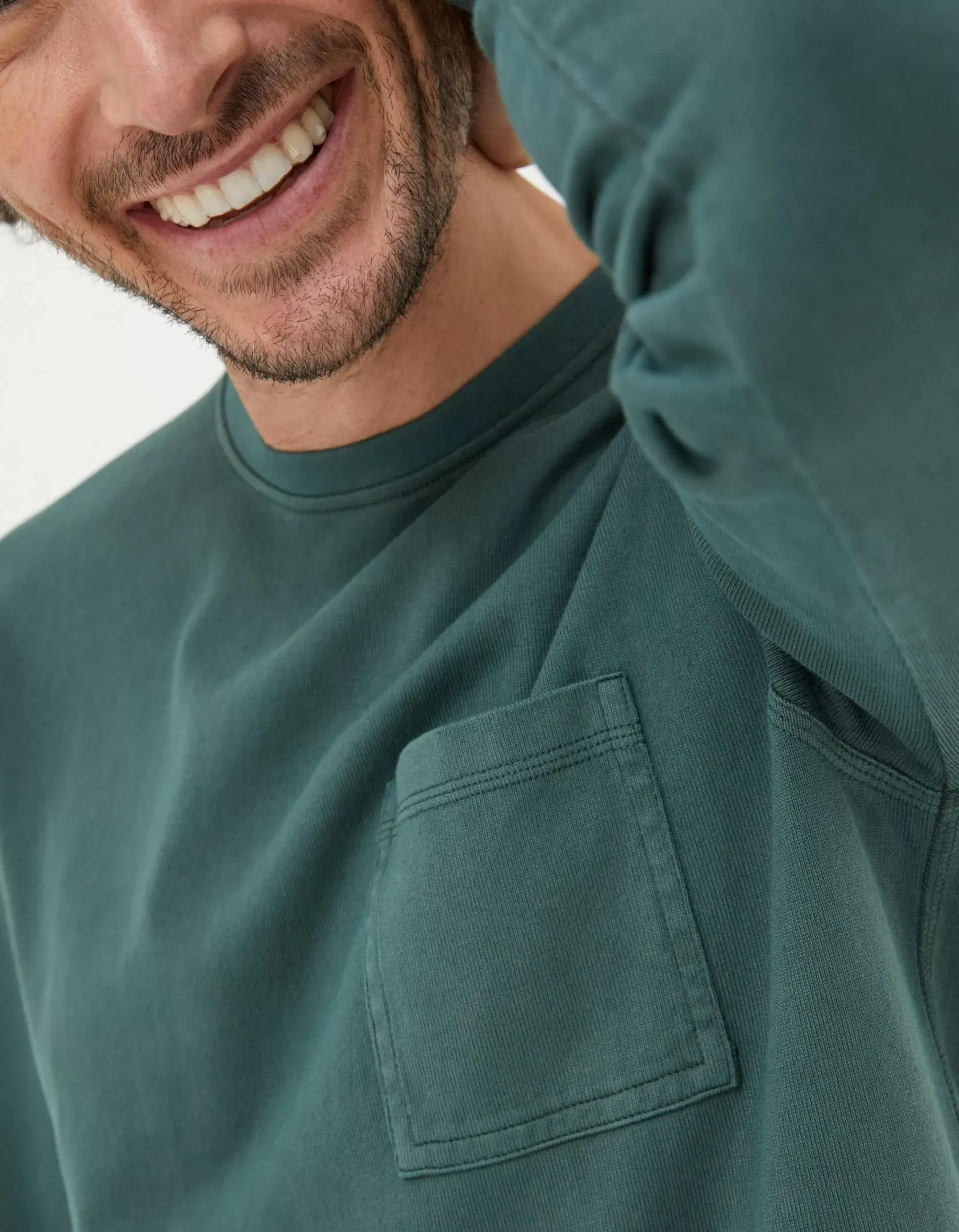 Long Sleeve Pocket Crew