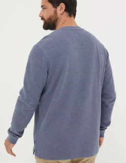 Long Sleeve Ribbed Henley