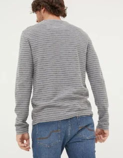 Long Sleeve Stripe Pocket T-Shirt