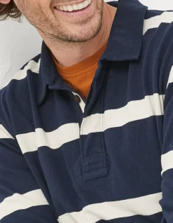 Long Sleeve Stripe Rugby Shirt