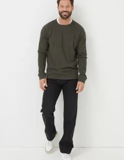 Long Sleeve Waffle Crew