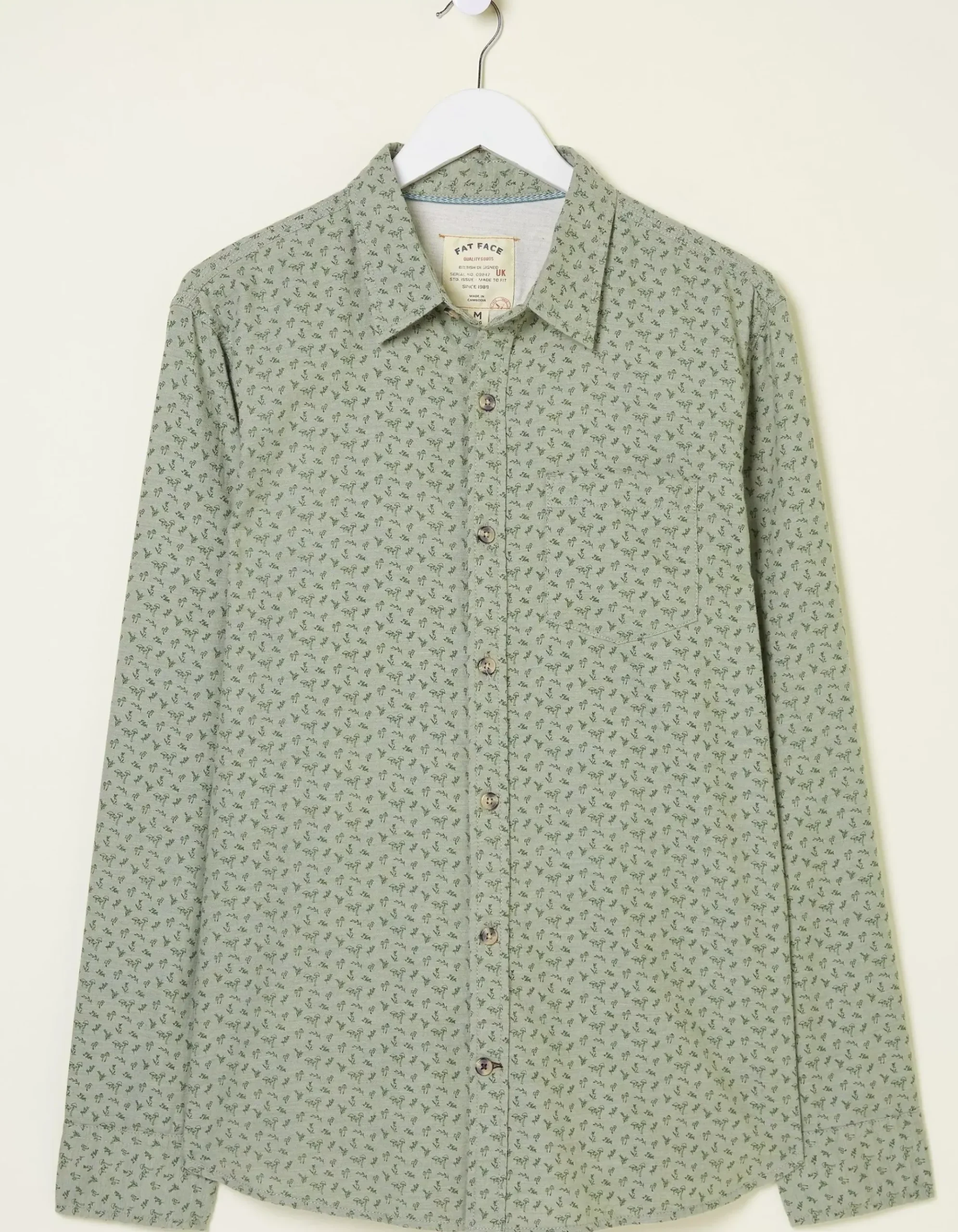 Long Sleeve Woodland Print Shirt