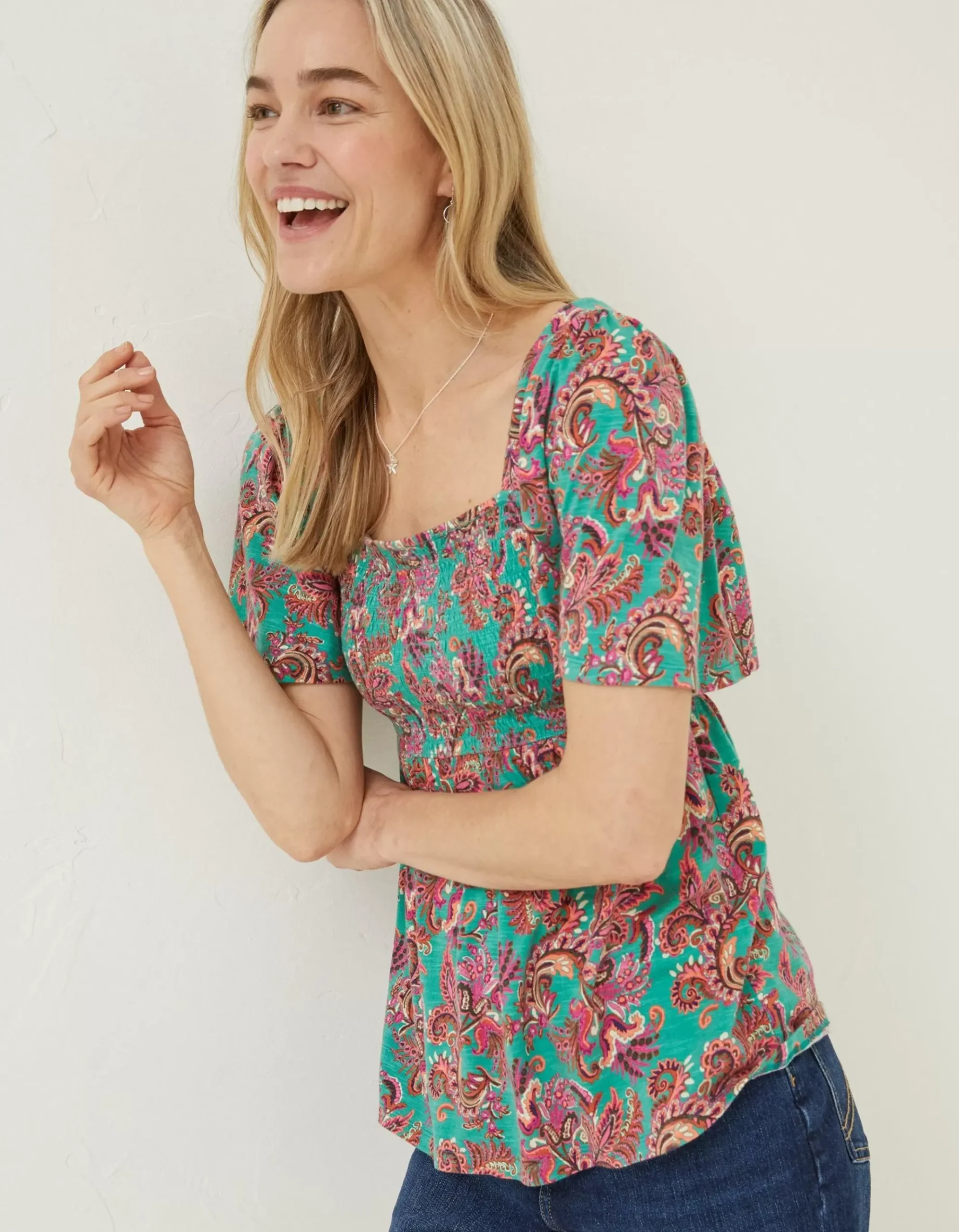 Lucia Festival Floral Top