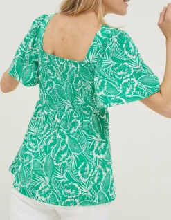 Lucia Tropical Leaf Top