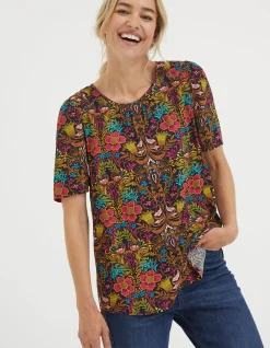 Lyndy Art Floral Blouse