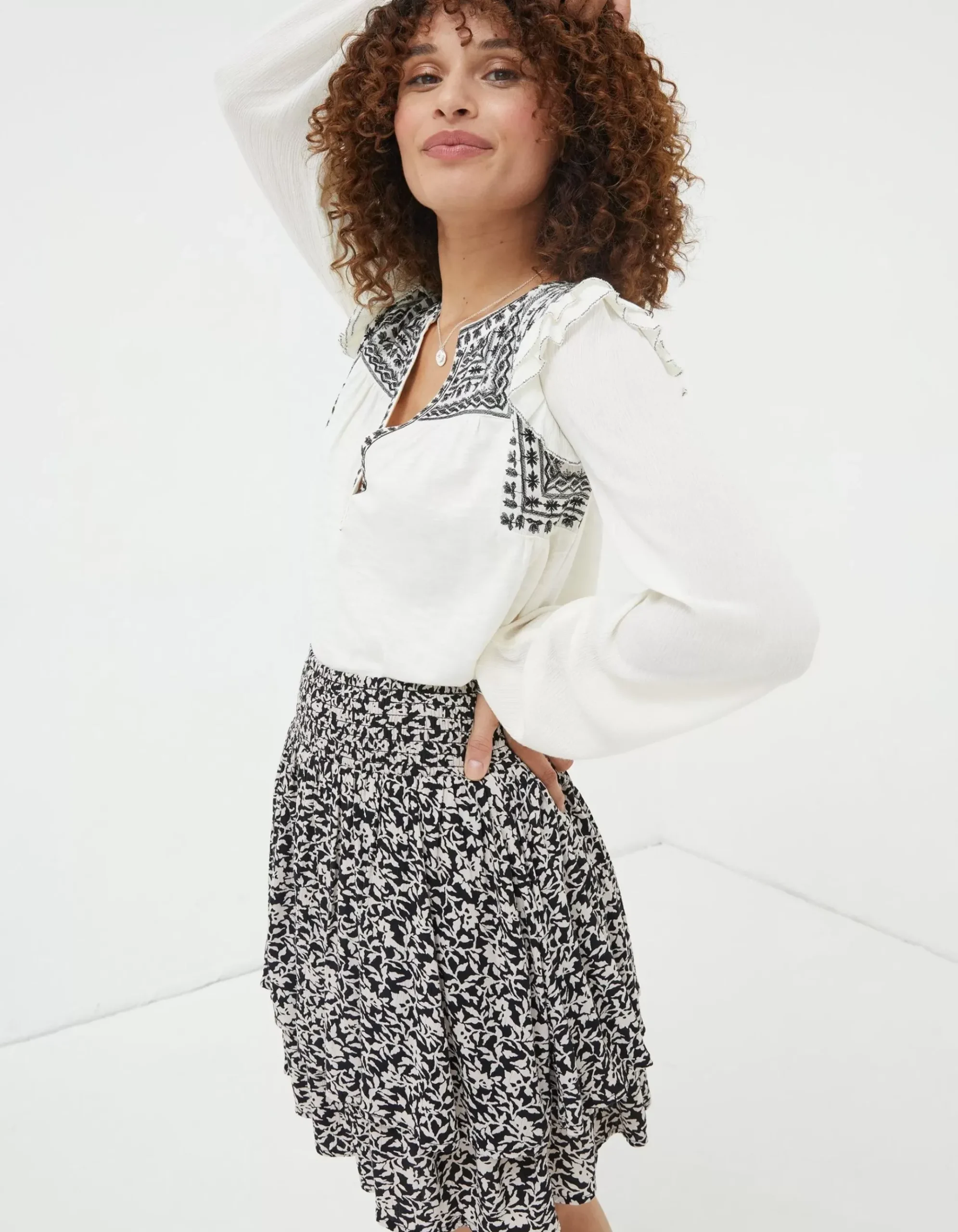 Martha Embroidered Top