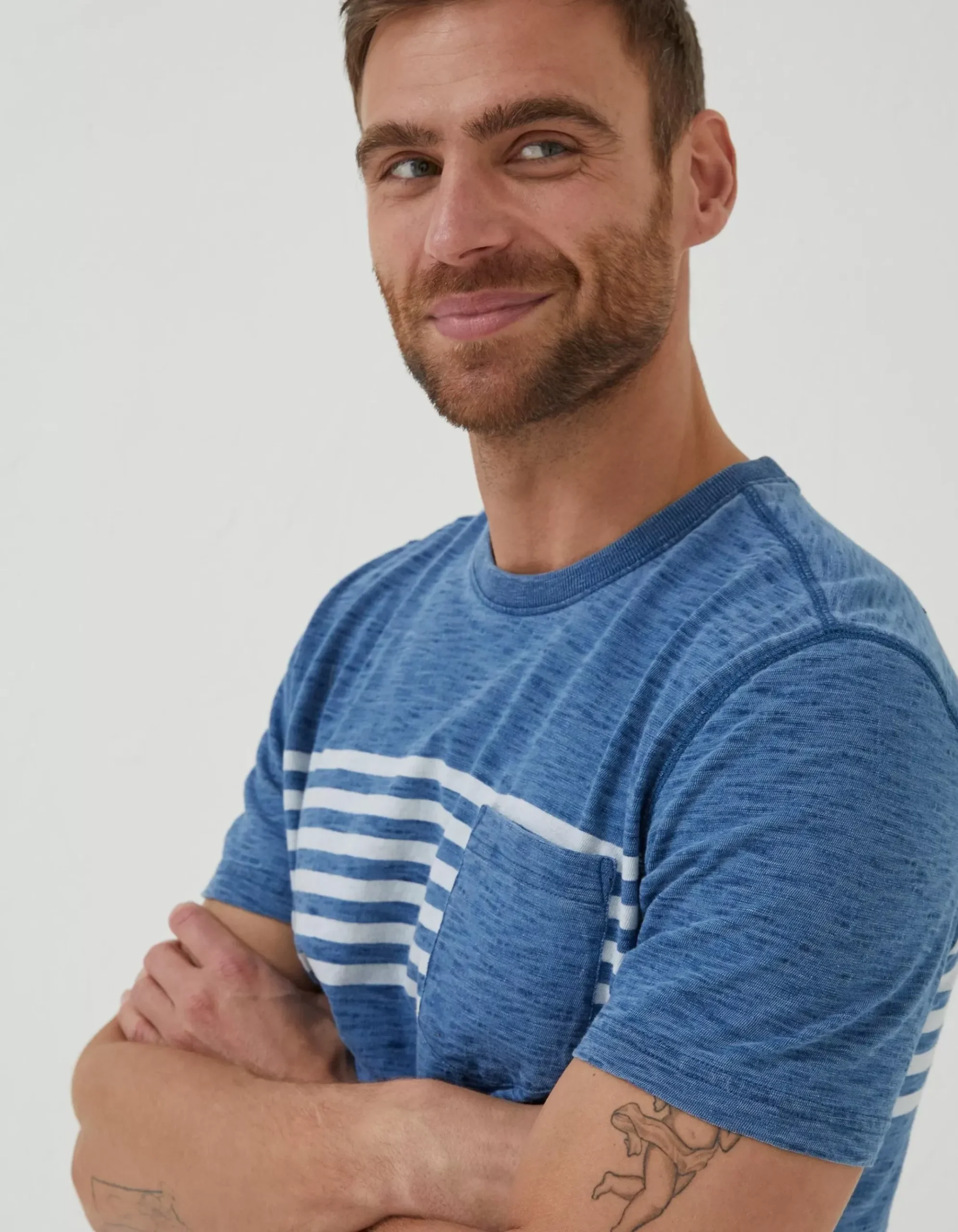Mcs Indigo Stripe T-Shirt