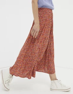 Millie Gradient Floral Midi Skirt