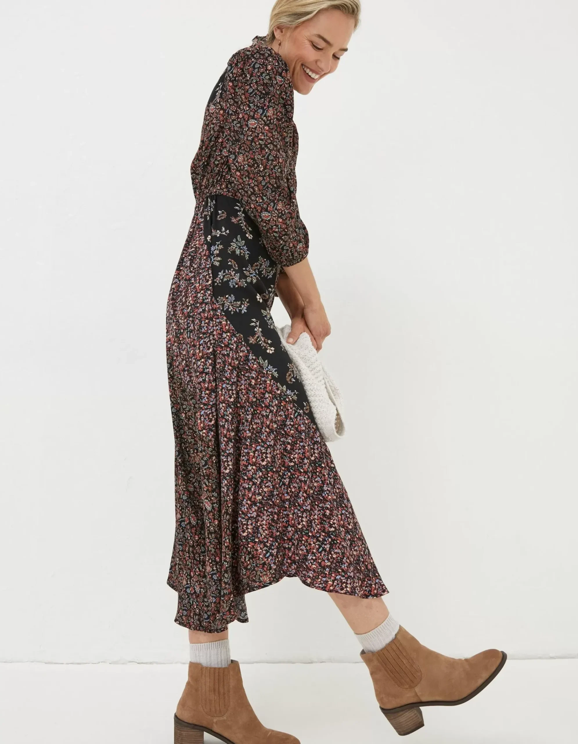 Nate Craft Floral Midi Dress