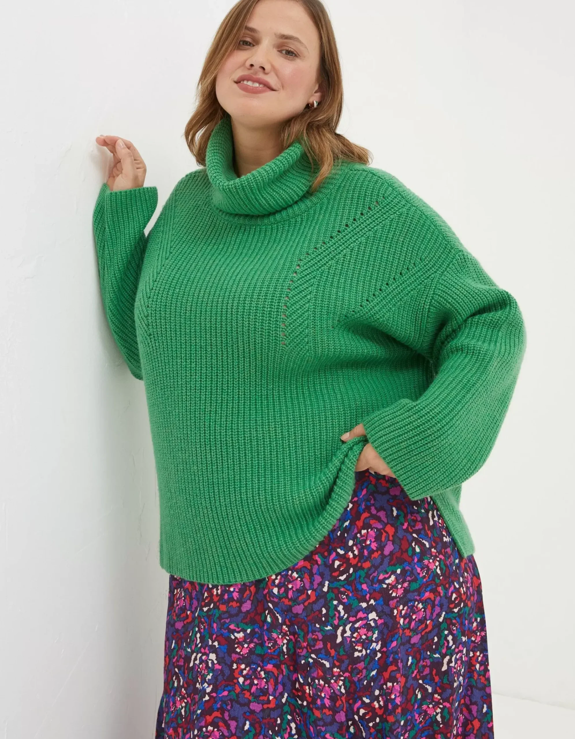 Nellie Boxy Roll Neck Jumper