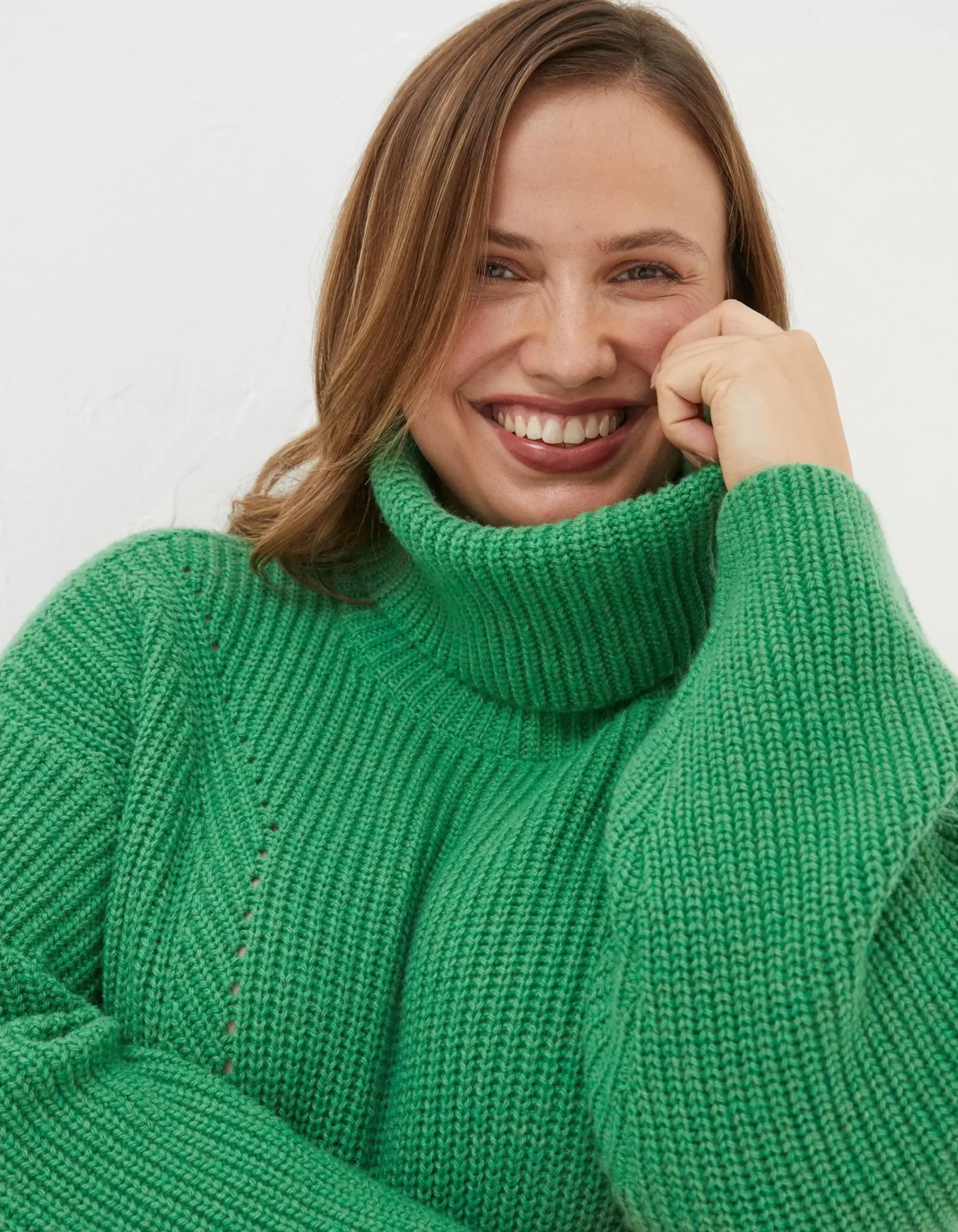 Nellie Boxy Roll Neck Jumper