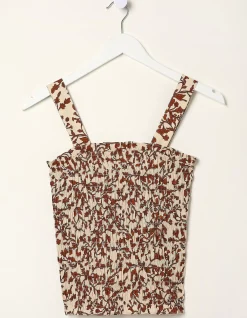 Oran Floral Smocked Cami Top
