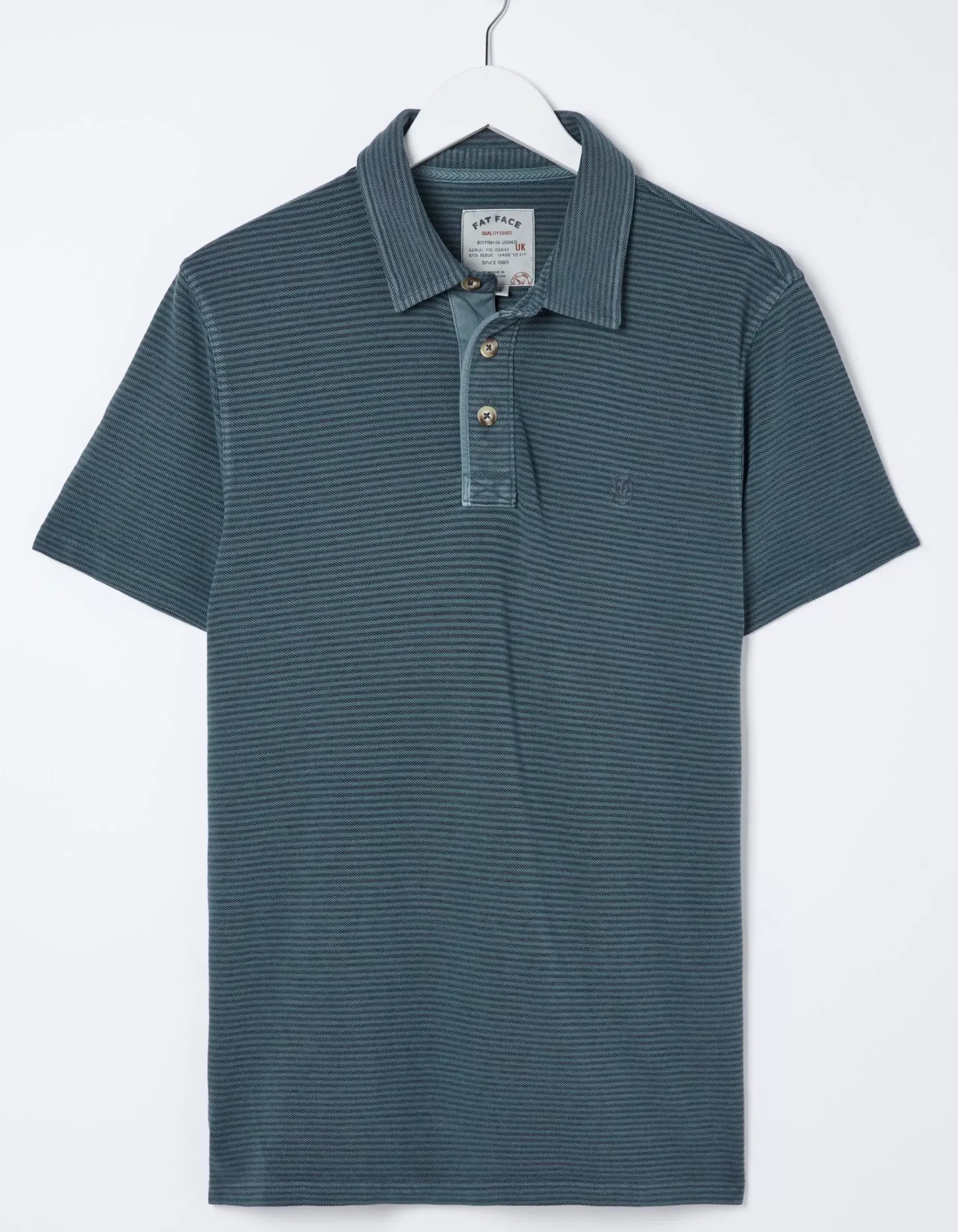 Organic Cotton Fine Stripe Polo