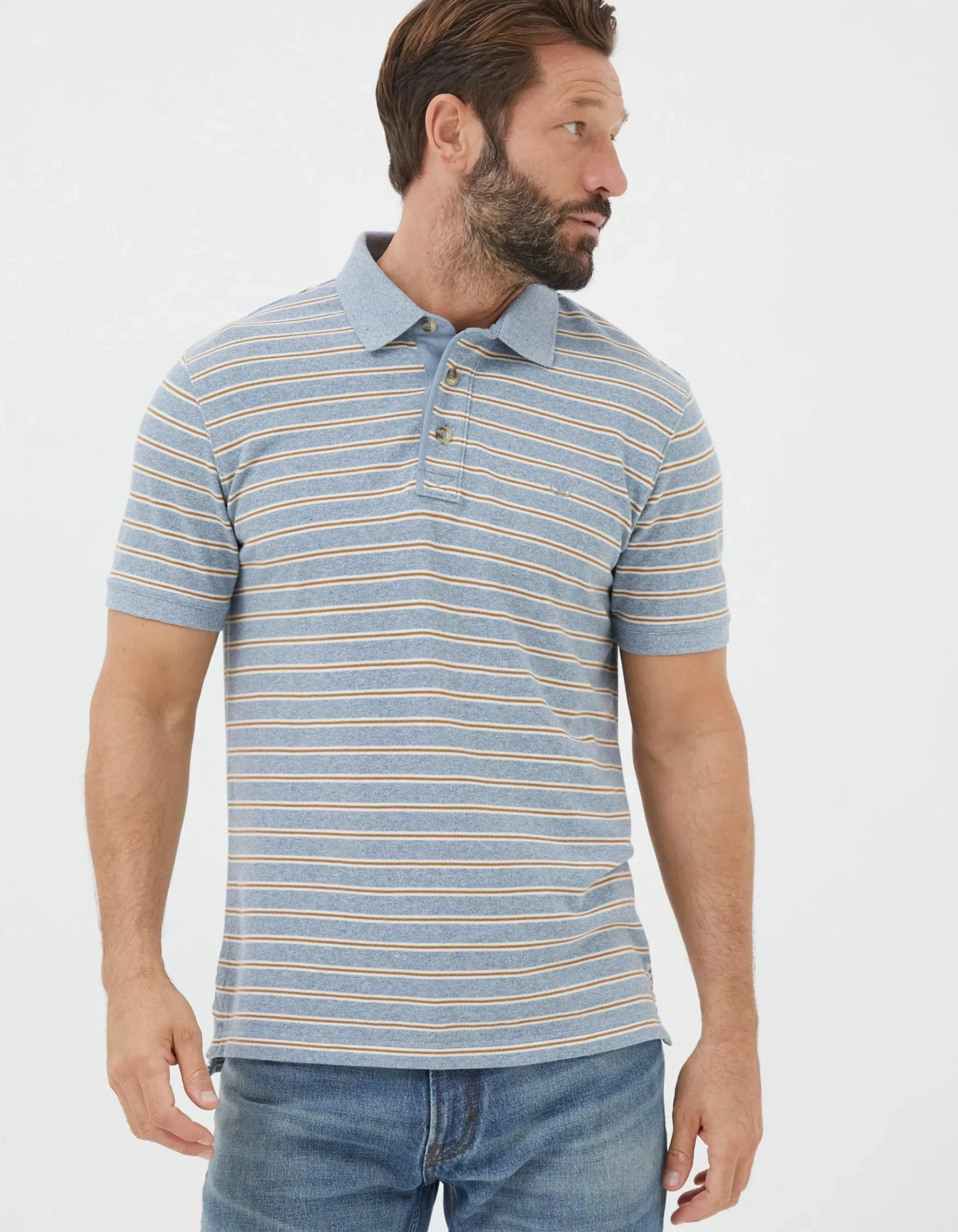 Organic Cotton Stripe Polo