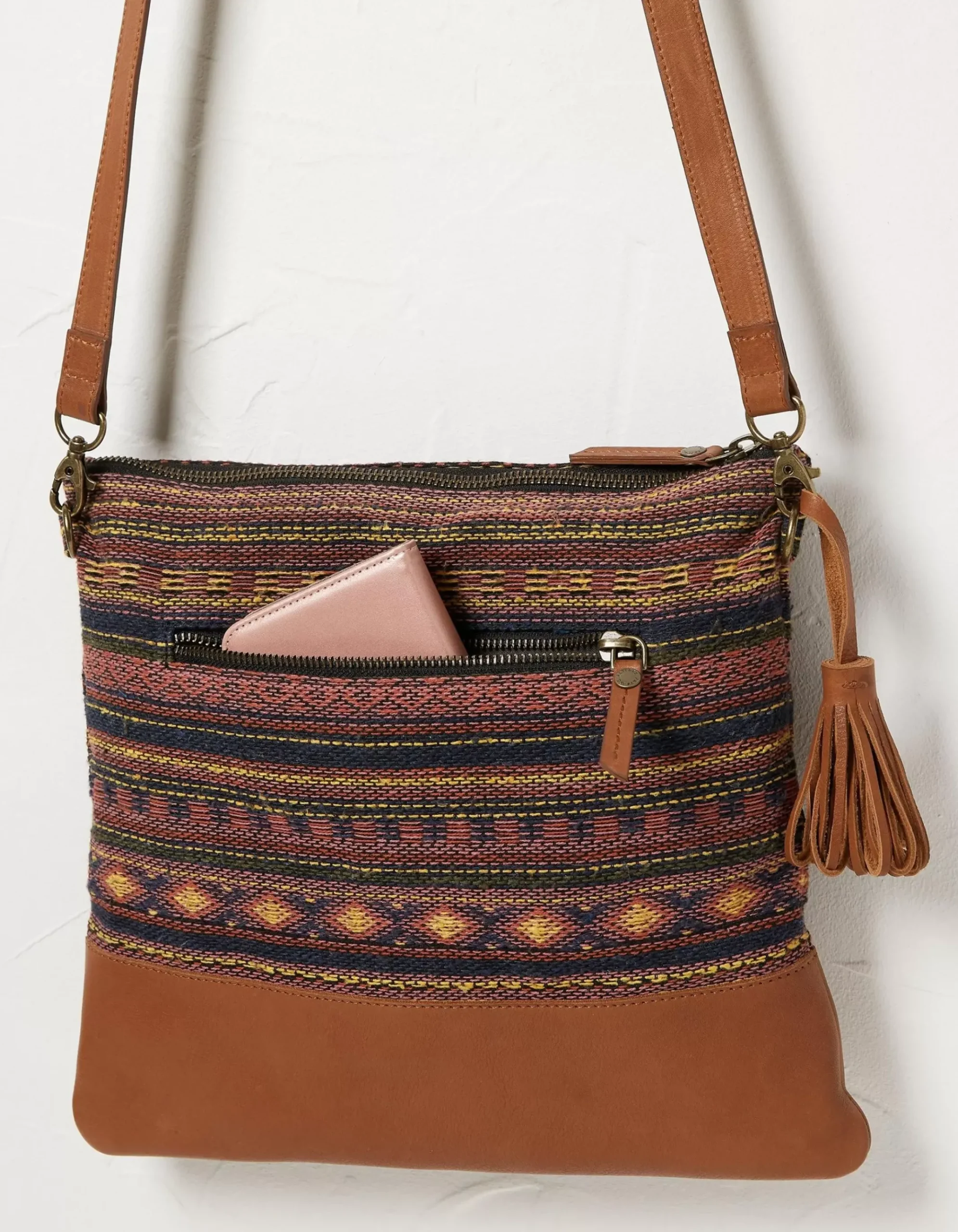 Orla Woven Mix Crossbody Bag