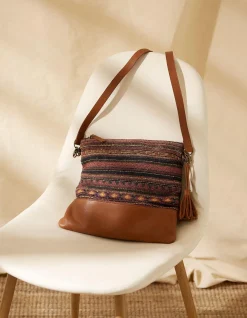 Orla Woven Mix Crossbody Bag