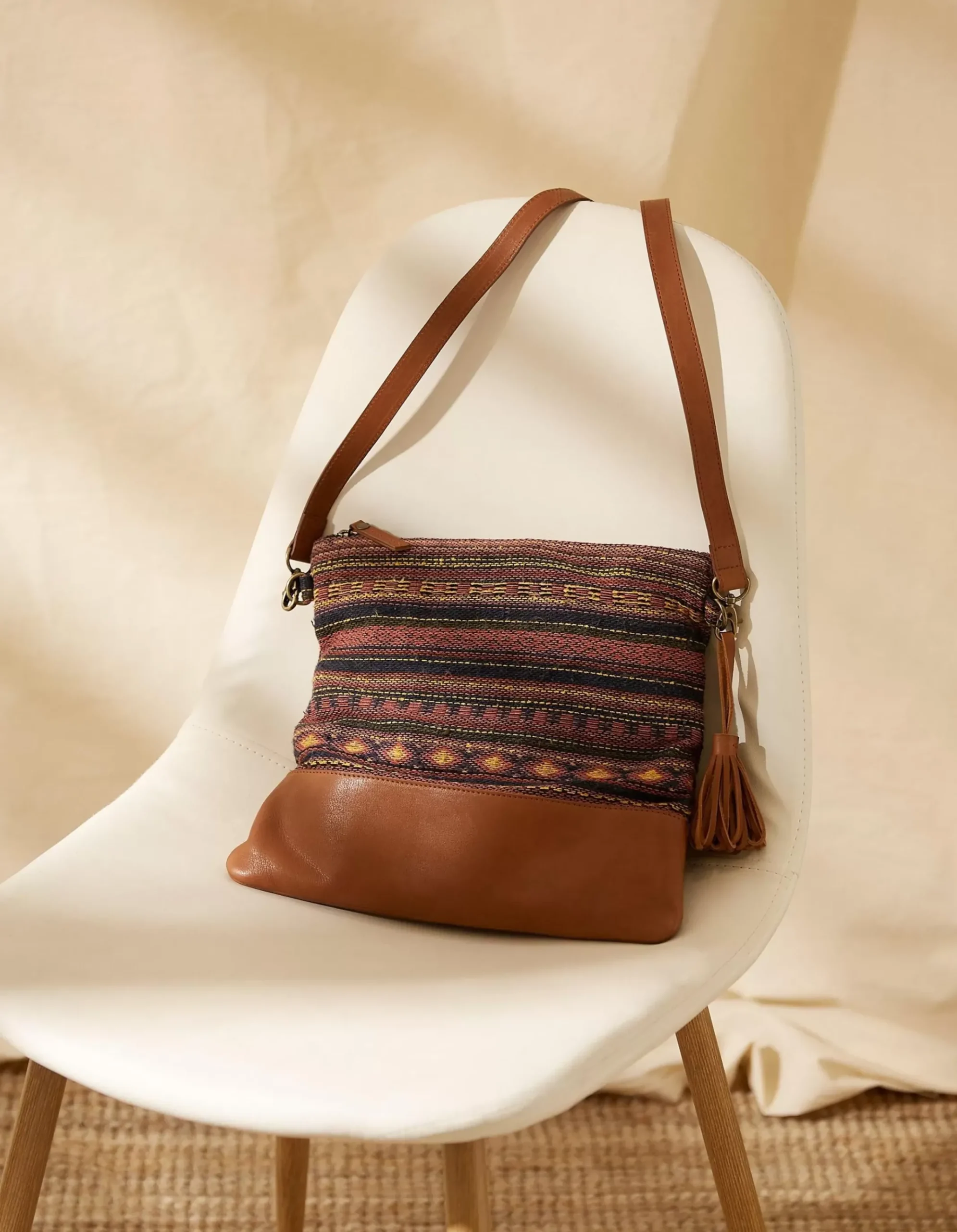 Orla Woven Mix Crossbody Bag