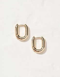 Oval Huggy Hoop Earrings