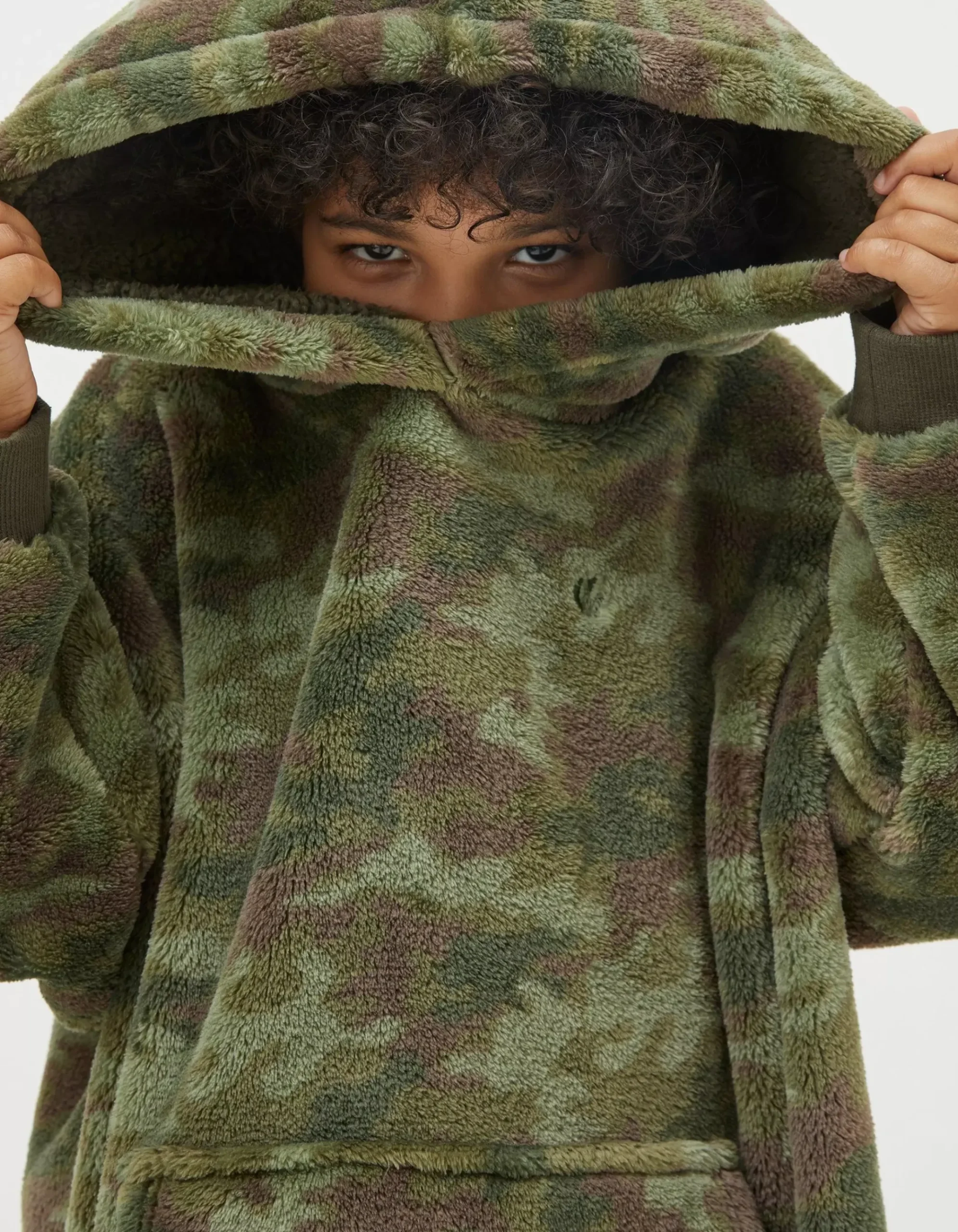 Oversized Camo Hoodie
