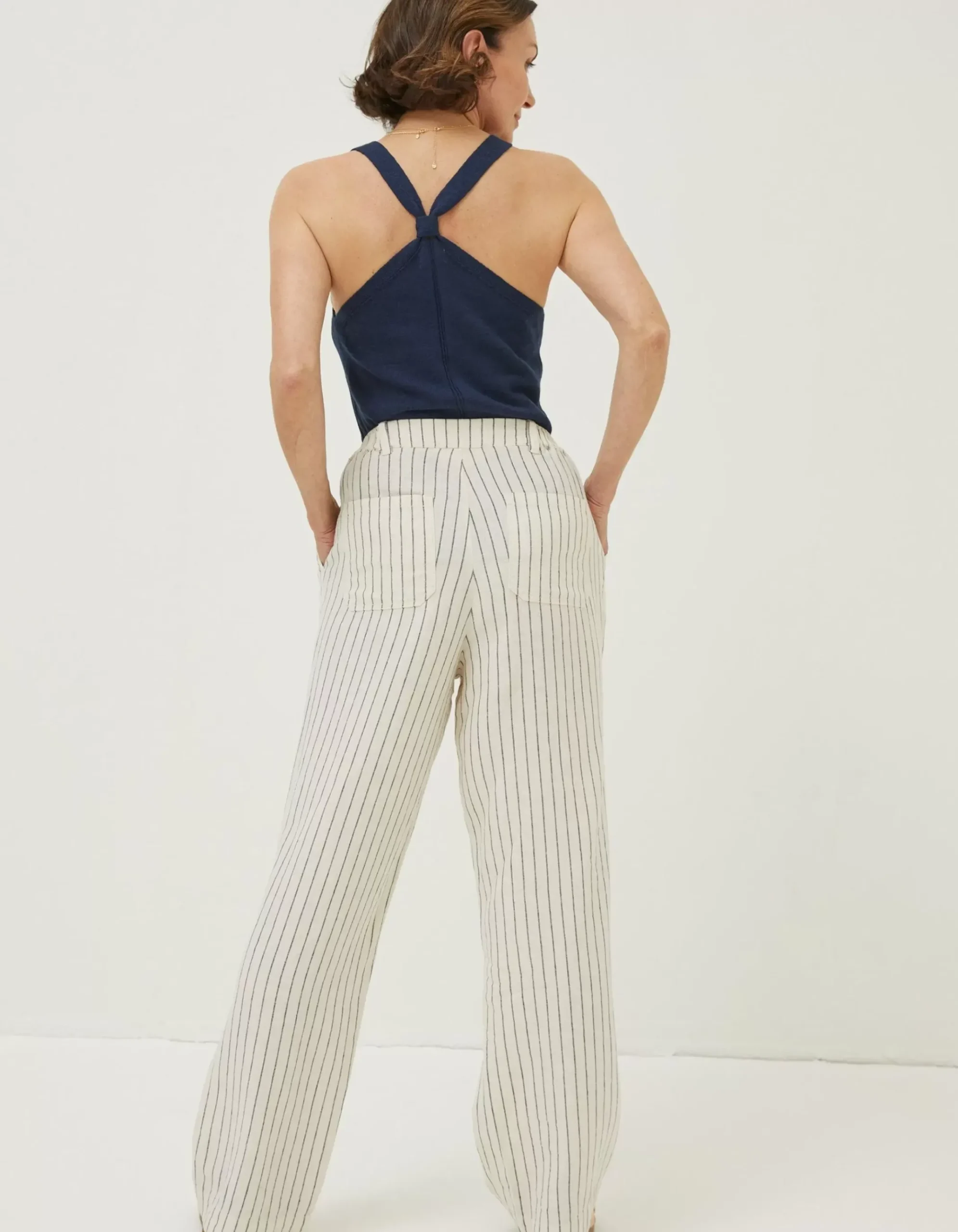 Pendeen Linen Blend Wide Leg Trousers