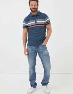Perranporth Chest Stripe Polo