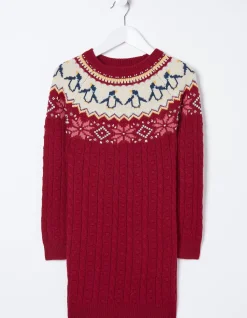 Pippa Penguin Knitted Jumper Dress