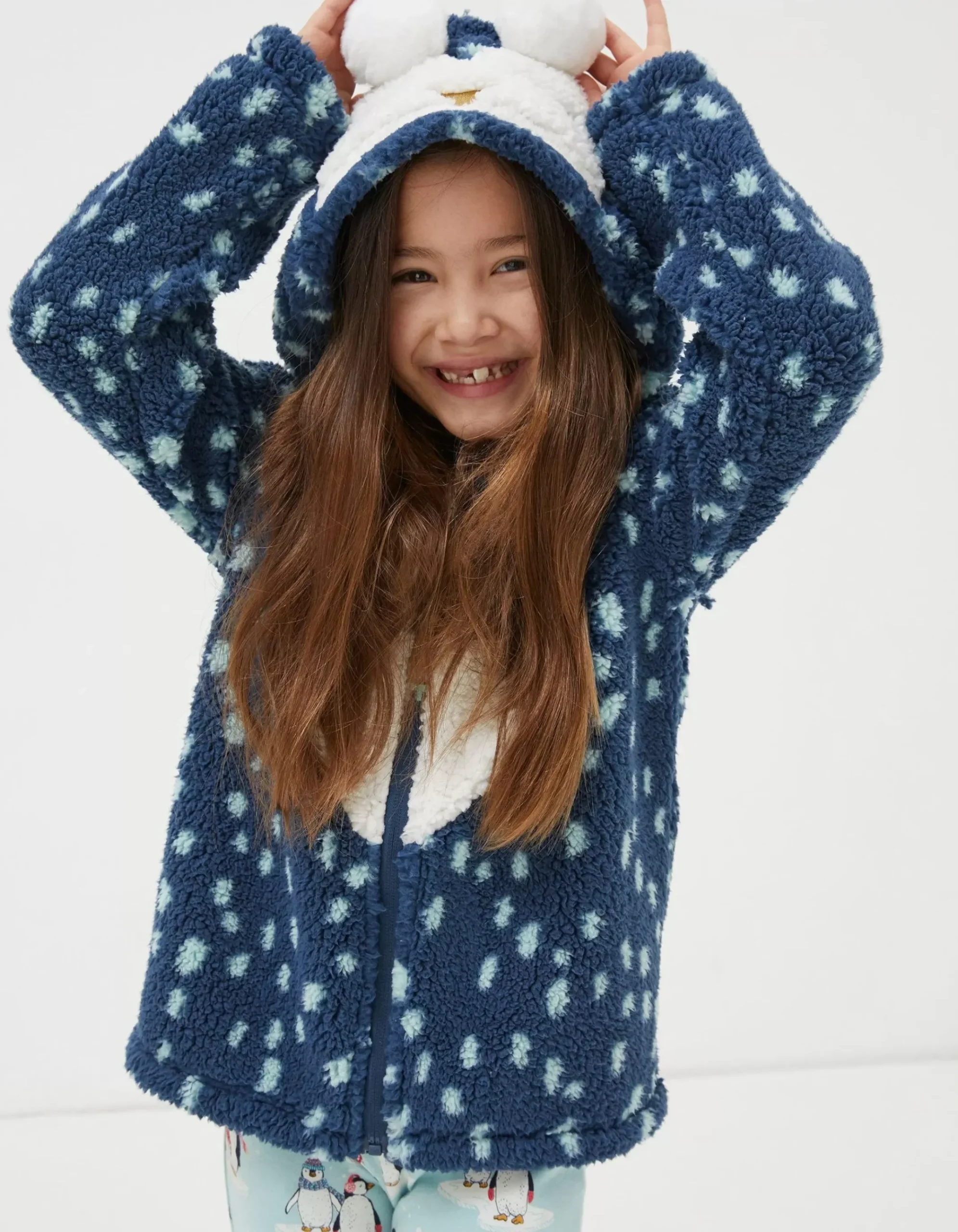 Pippa Penguin Zip-Up Sweatshirt