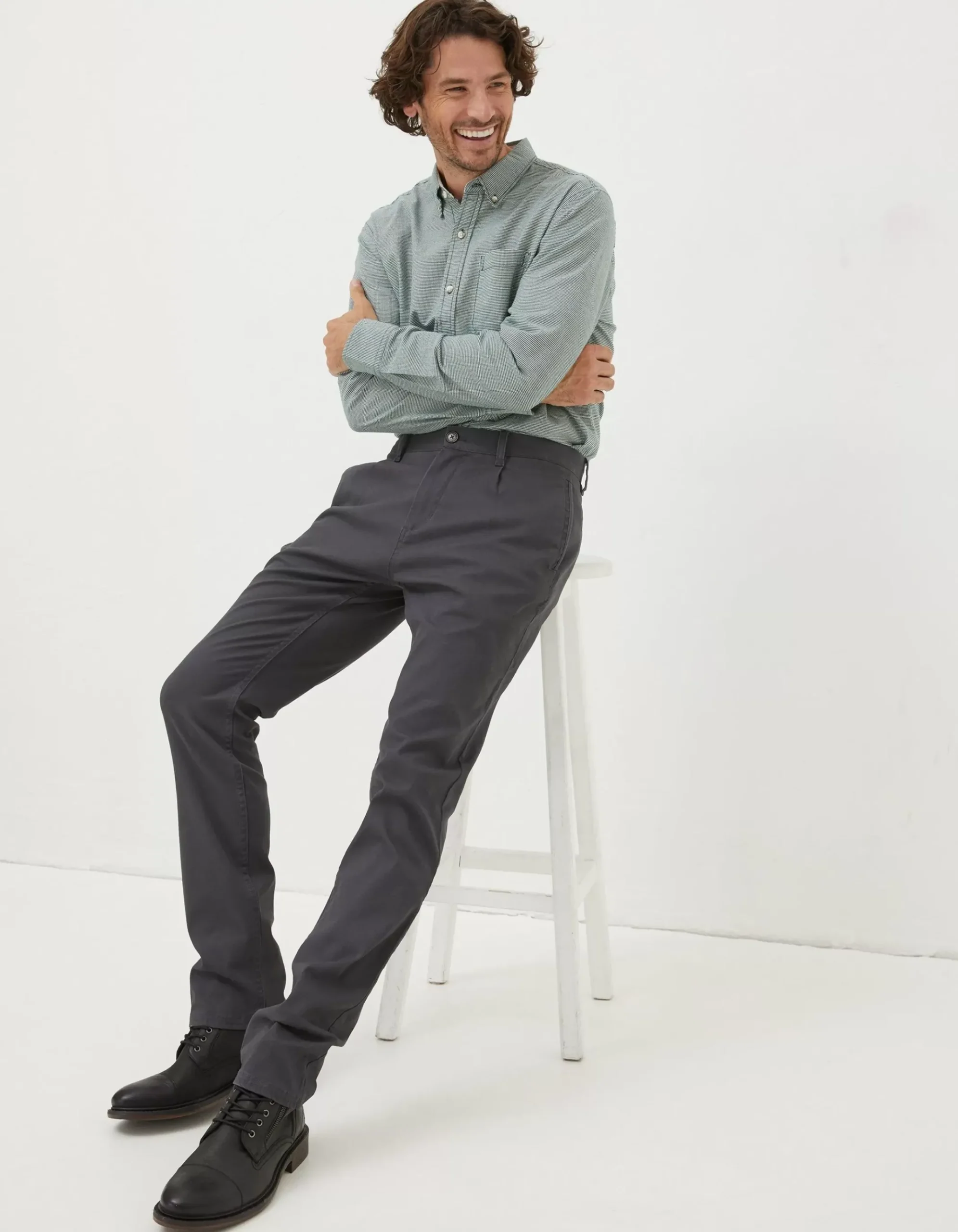 Pleated Chino Trousers