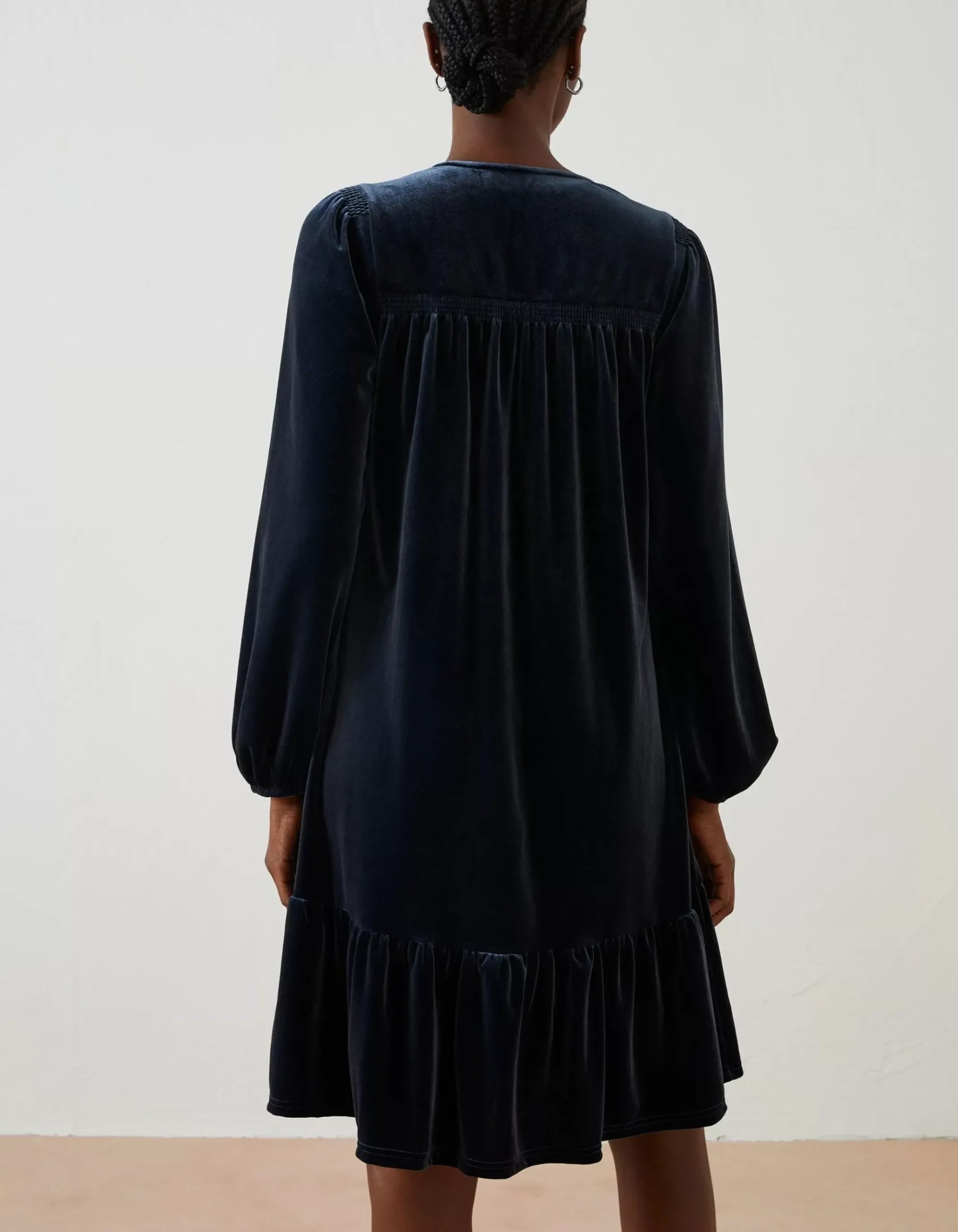 Poplar Velvet Swing Dress