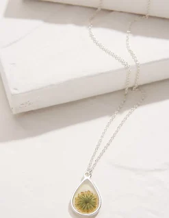 Pressed Daisy Necklace