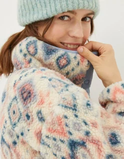 Printed Half Neck Fleece