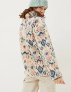 Printed Half Neck Fleece