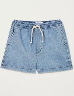 Pull On Denim Shorts