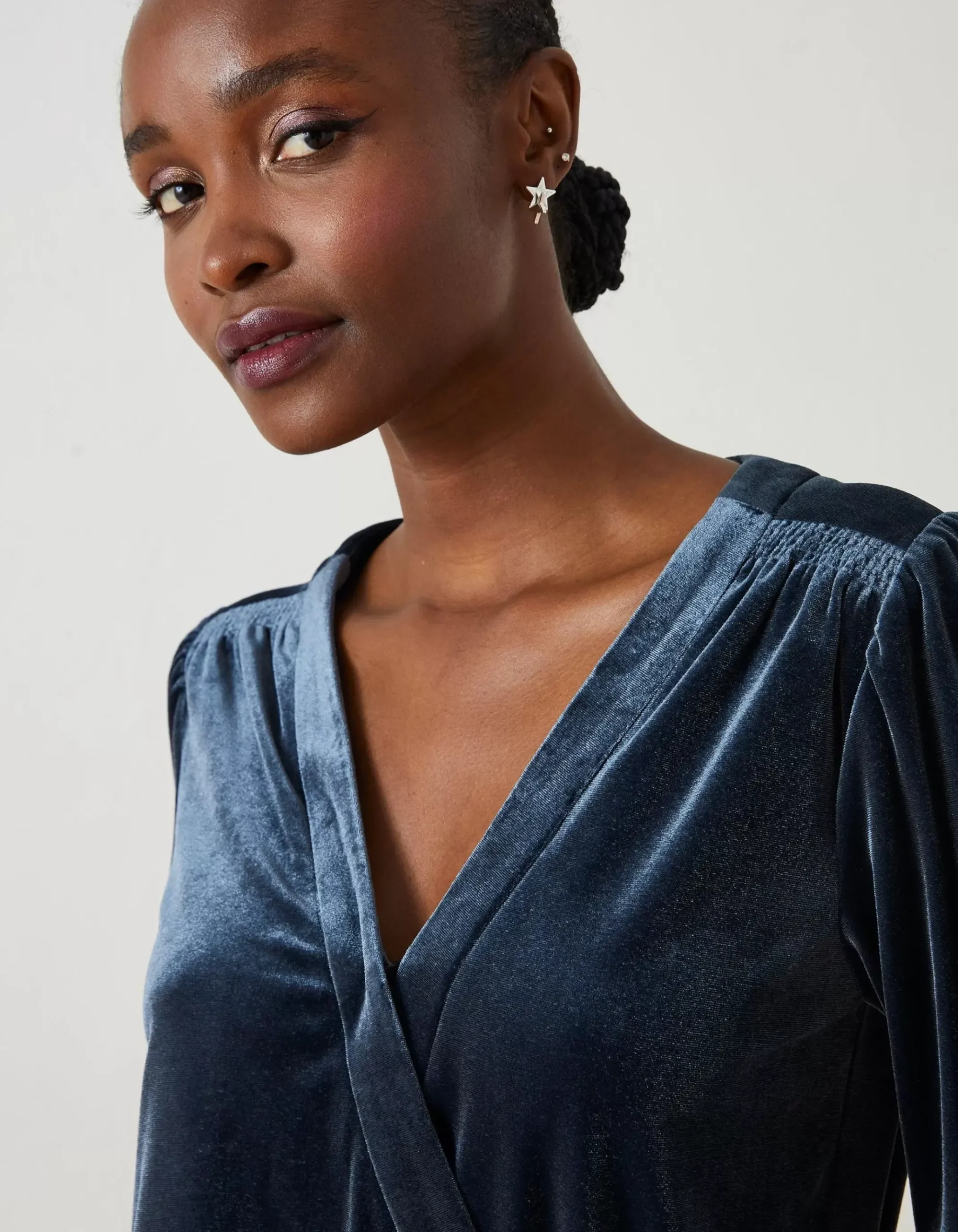 Reese Velvet Wrap Top