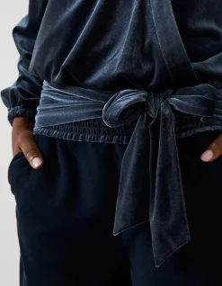 Reese Velvet Wrap Top