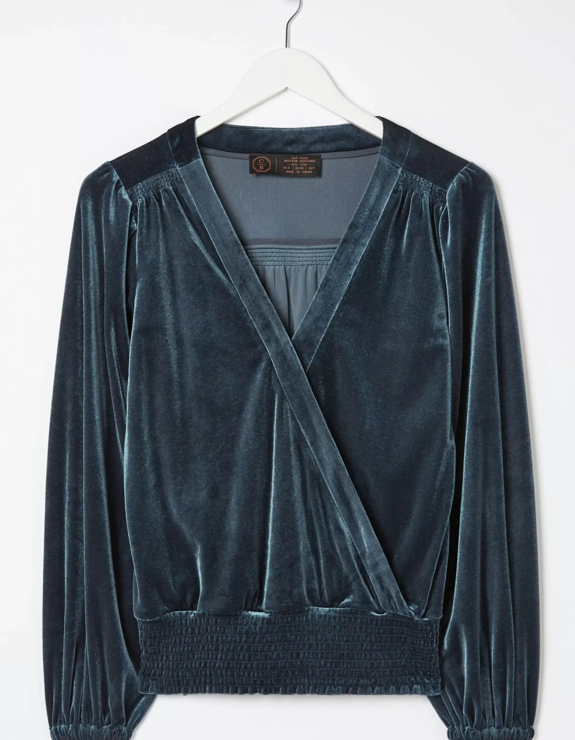 Reese Velvet Wrap Top
