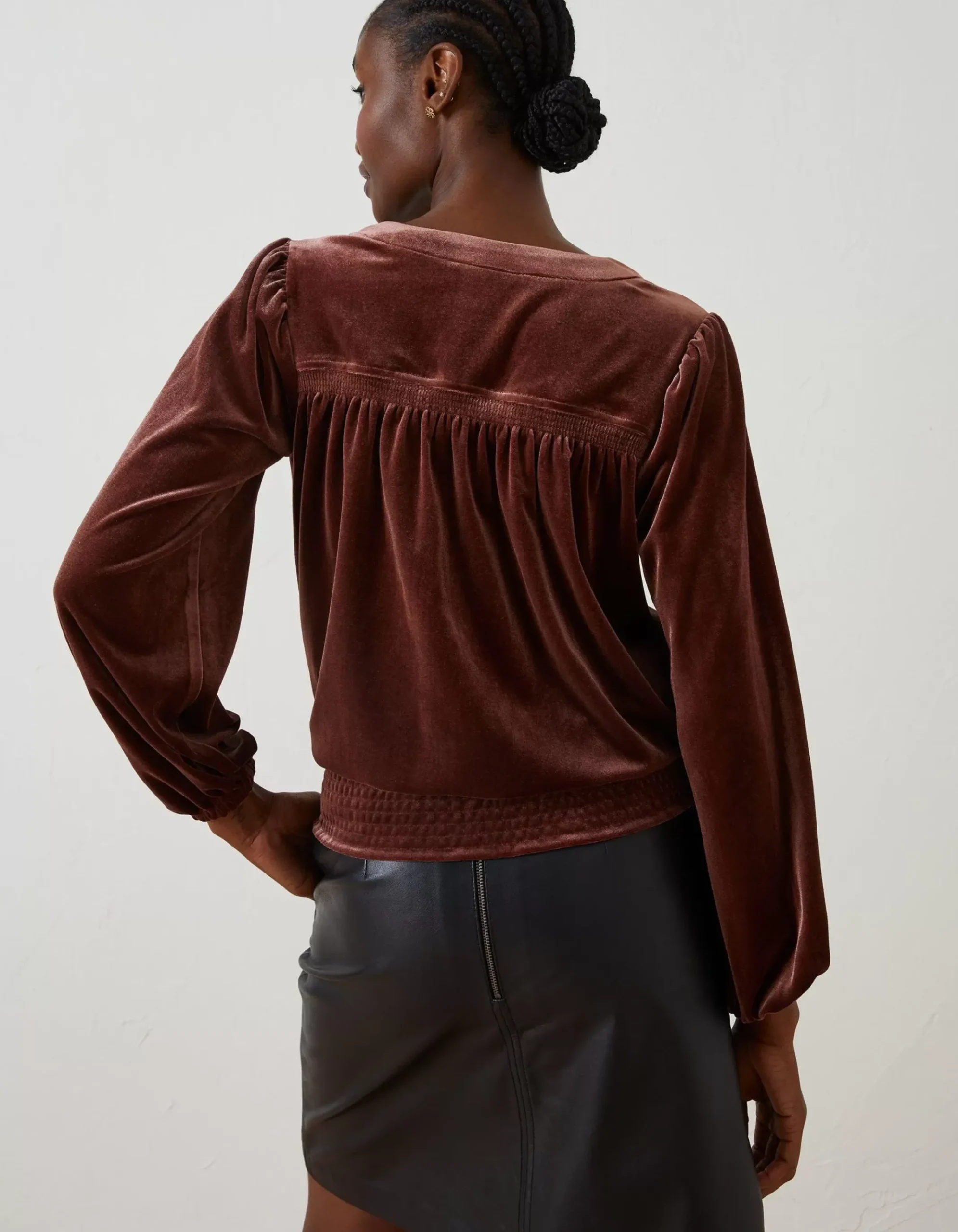 Reese Velvet Wrap Top