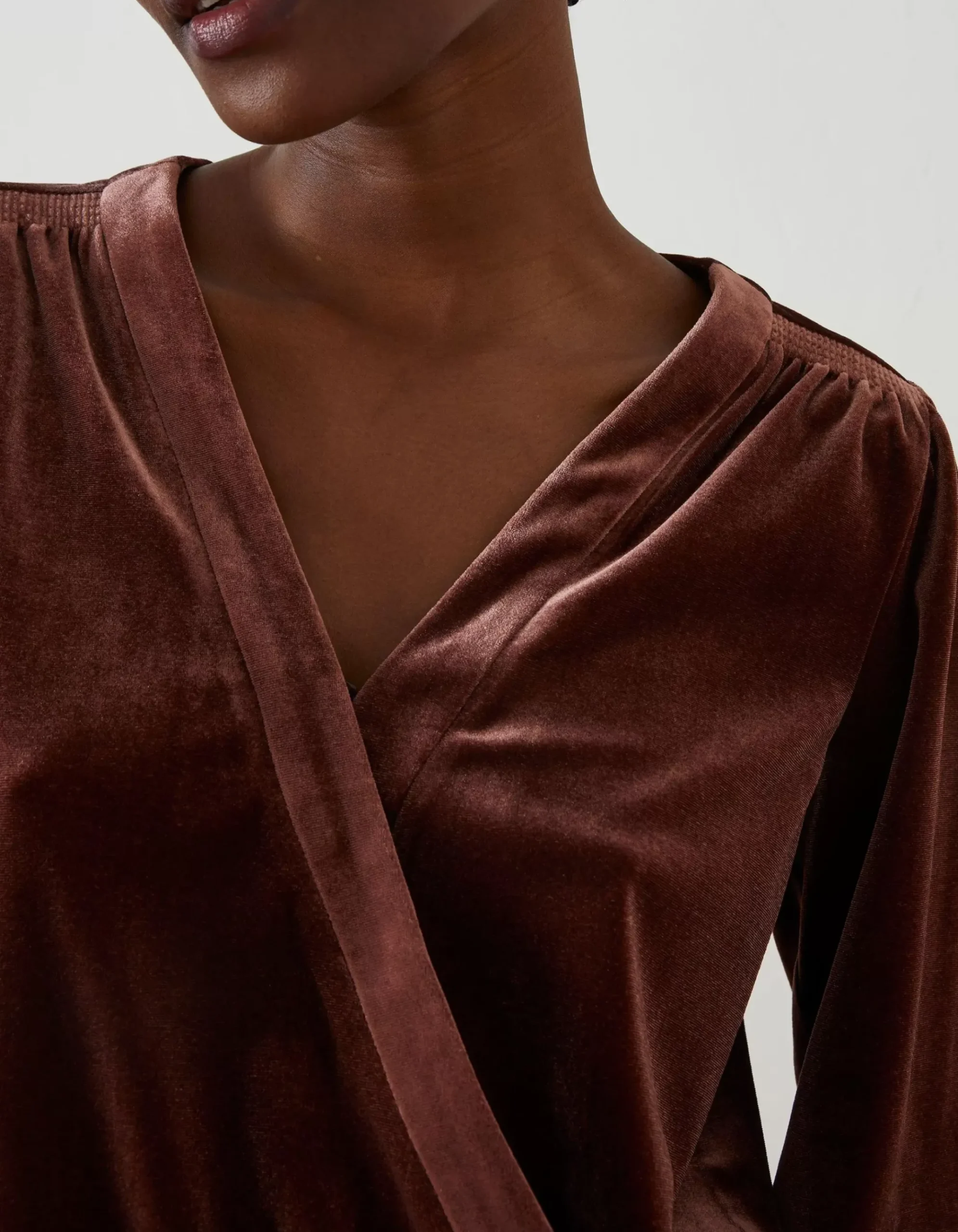 Reese Velvet Wrap Top