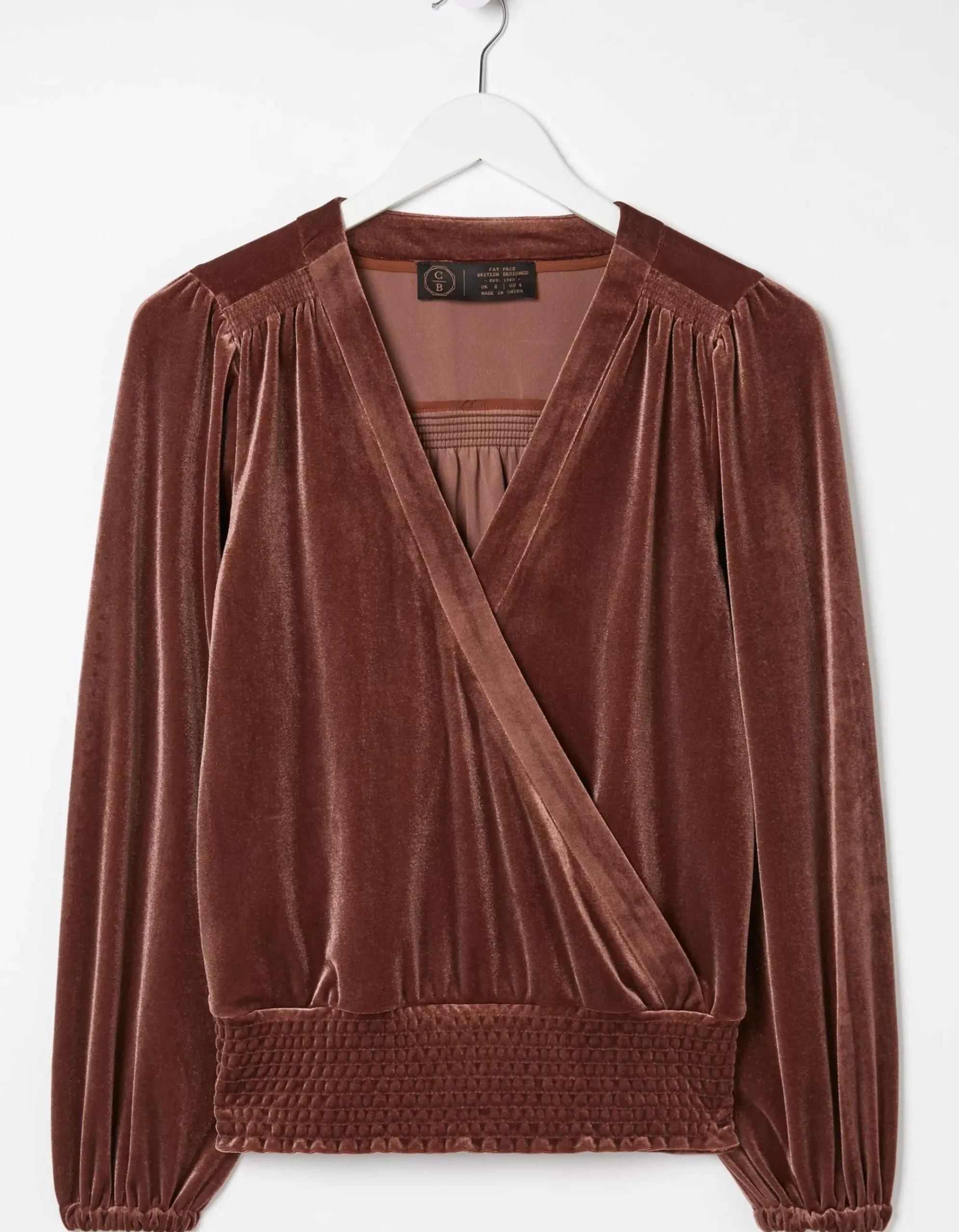 Reese Velvet Wrap Top