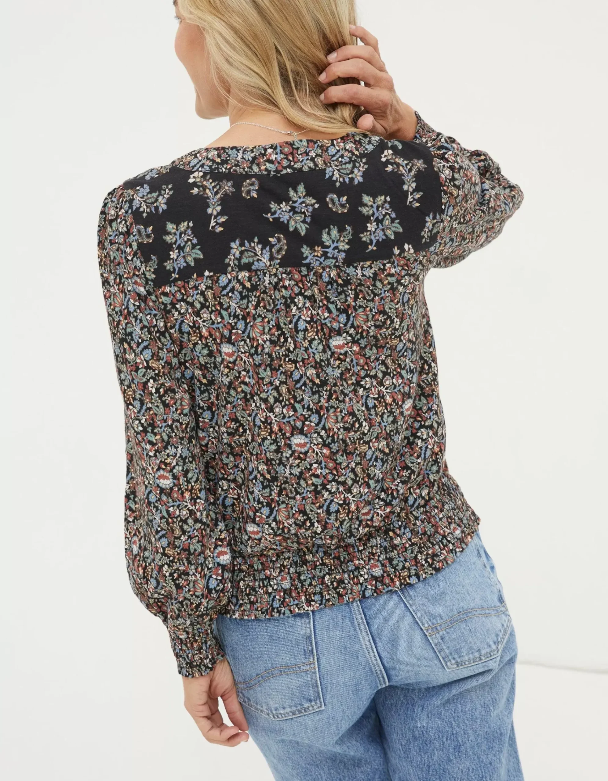 Remi Craft Floral Wrap Top