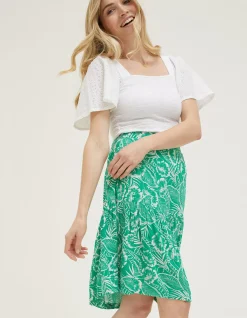 Remy Tropical Leaf Skirt