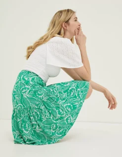 Remy Tropical Leaf Skirt
