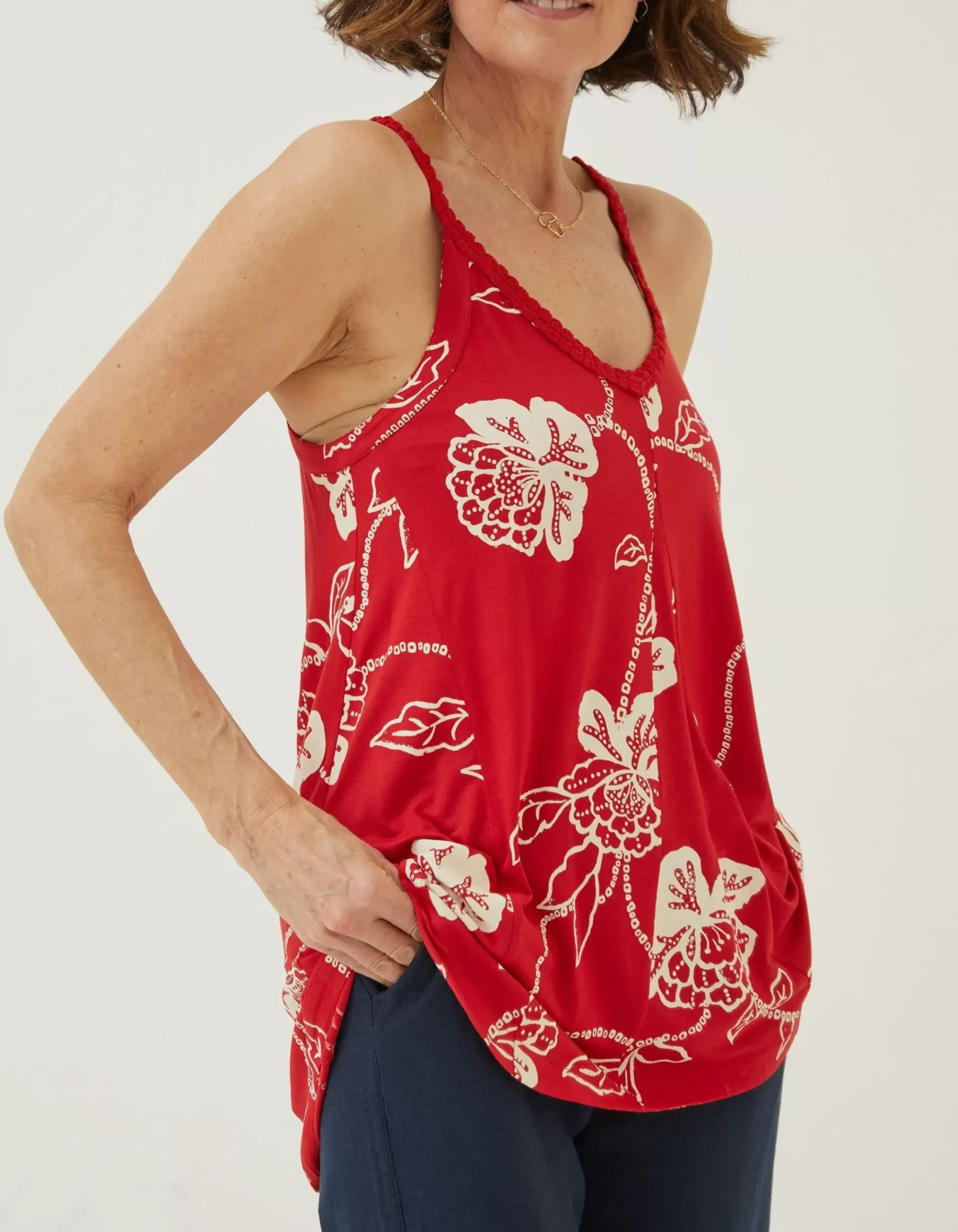 Rosie Batik Longline Top