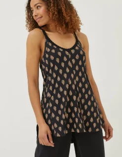 Rosie Woodblock Longline Top