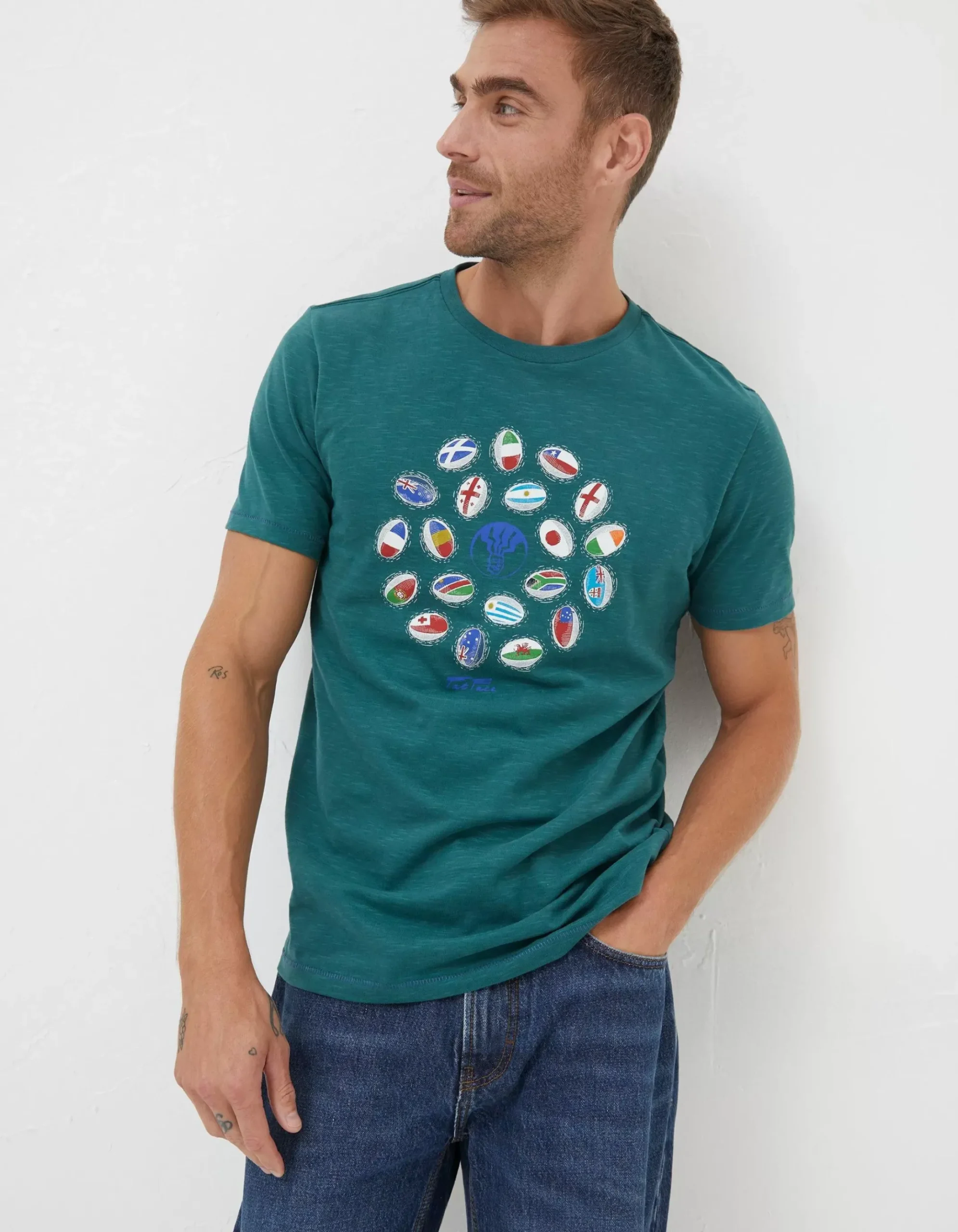 Rugby Ball Flags T-Shirt