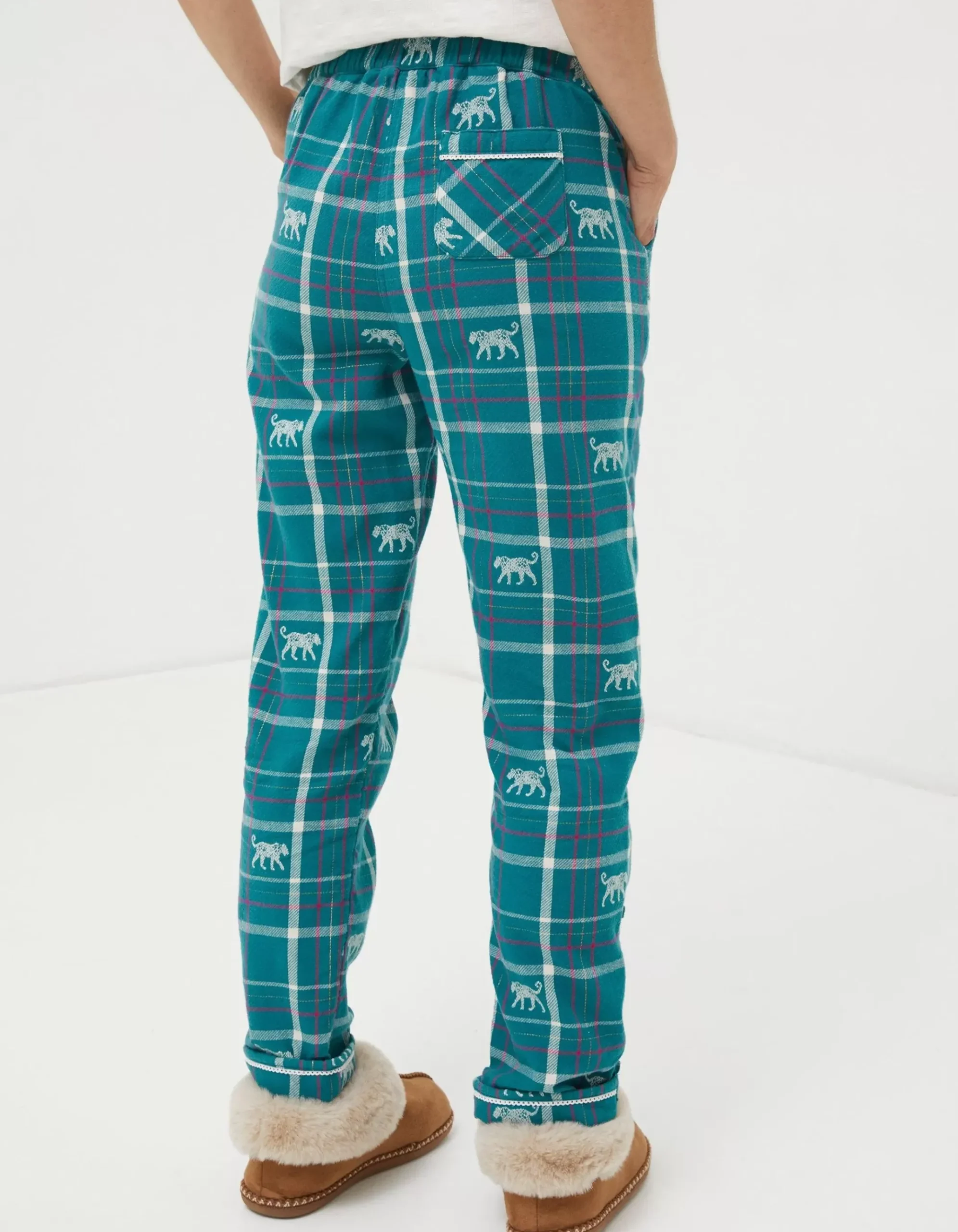Sadie Snow Leopard Eva Pyjama Bottoms