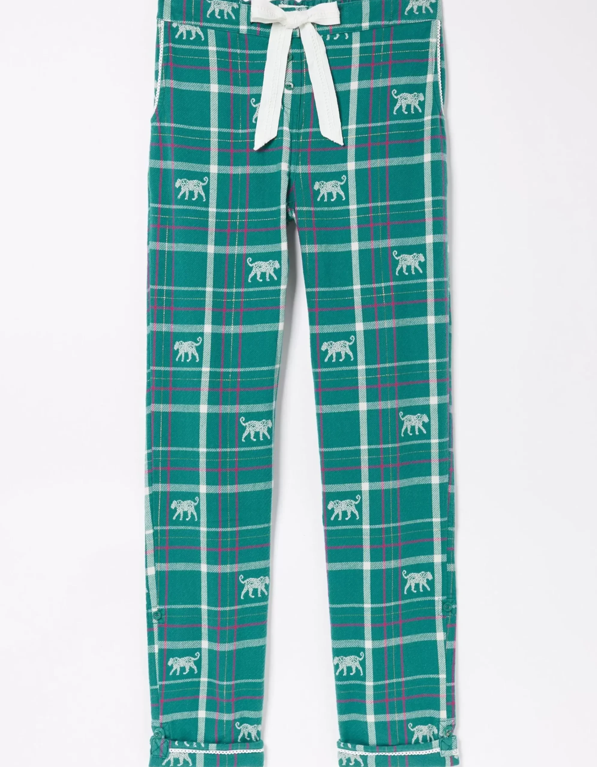 Sadie Snow Leopard Eva Pyjama Bottoms