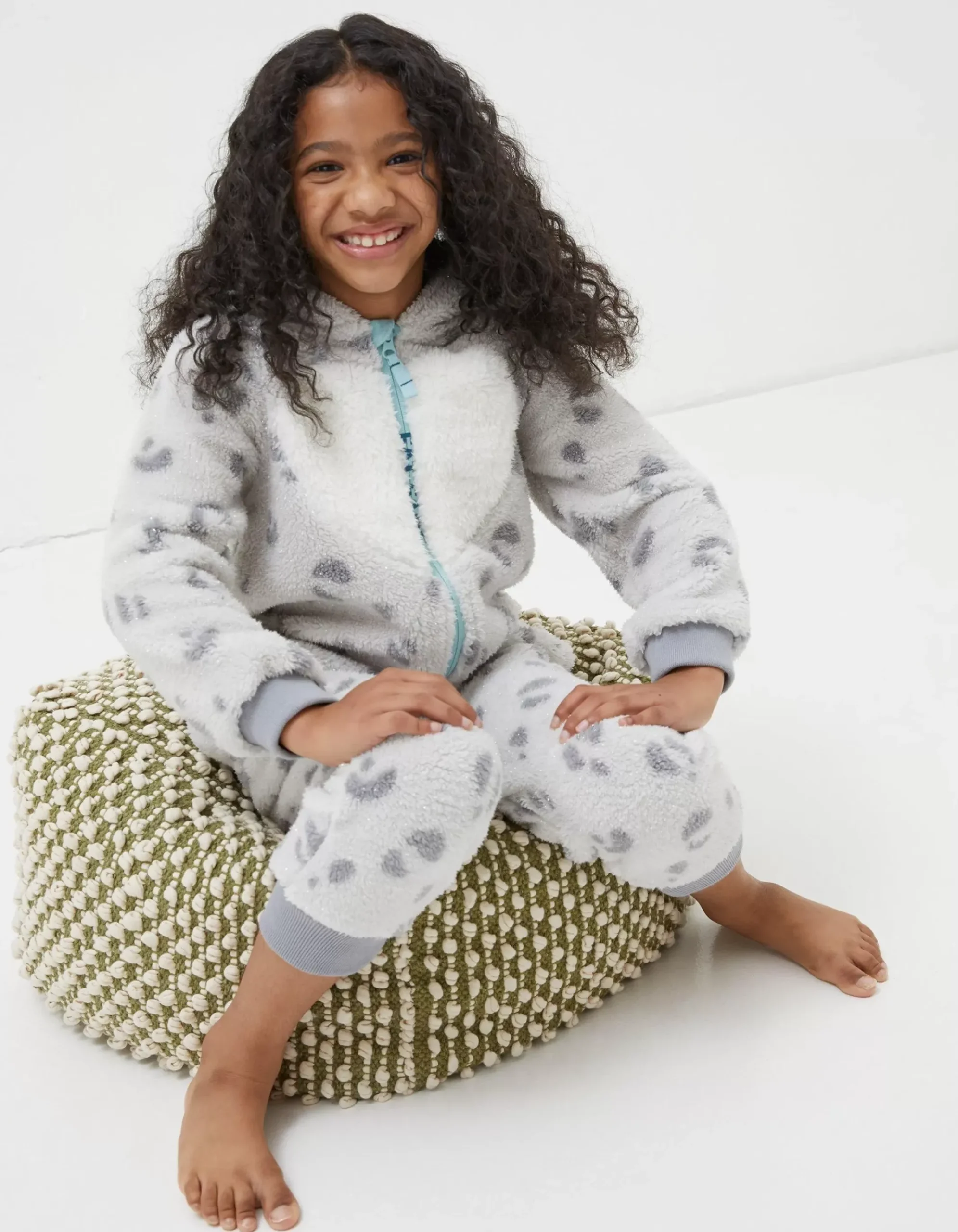 Sadie Snow Leopard Onesie