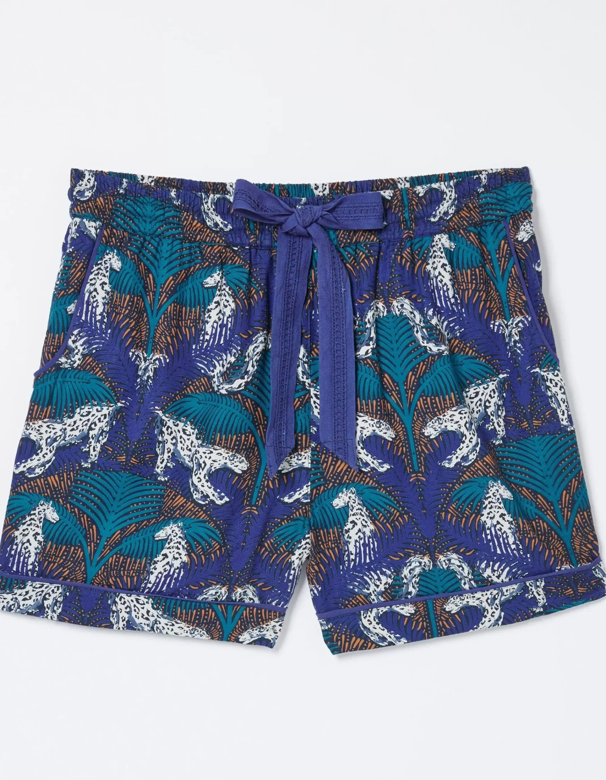 Sadie Snow Leopard Pyjama Shorts