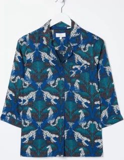 Sadie Snow Leopard Pyjama Top